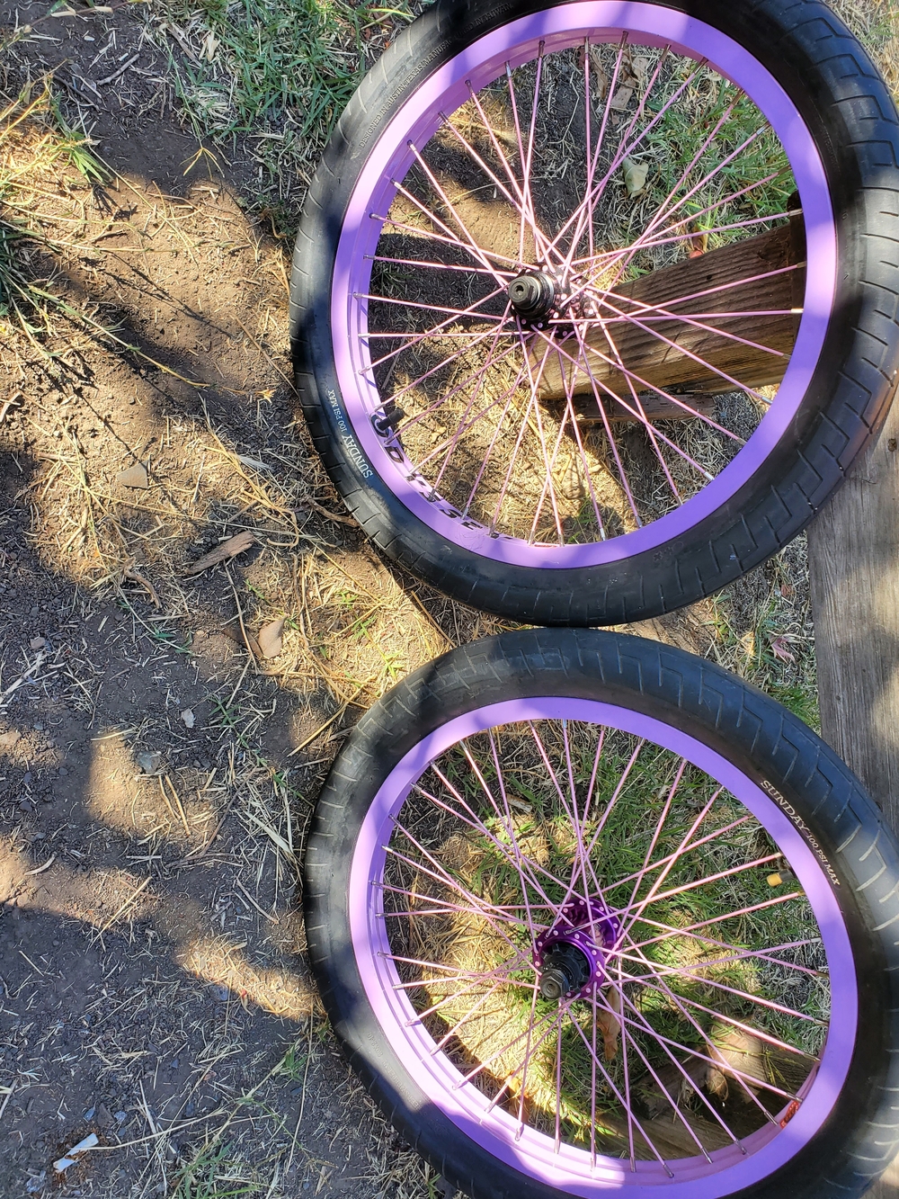 Lavender And Pink Odyssey  Hazard Light Wheels Hand-built